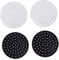 4pcs Non-Stick Reusable Perforated Baking Mats for Air Fryer Kitchen Gadgets for Steaming Baking