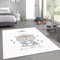 CARPETIA Spielzimmer-Teppich in Cream mit süßem Bär | weich & pflegeleicht 120 x 170 cm