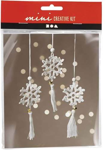Mini Bastelset Häkeln Schneeflocken