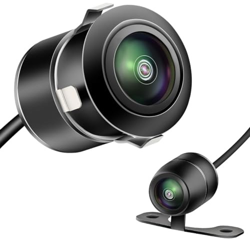 AHD 1080P backup camera only compatible with stereo head units/monitors supporting AHD 1080P 25HZ/PAL video signal, built-in rear side view camera for