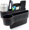 Voarge 2 Pack Car Seat Gap Filler with Cup Holder, Car Seat Gap Filler Organiser with Usb Charging Hole for Cellphones, Wallet, Cards, Coins, Cups