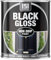 SuperGift.com 300ml Non-Drip Black Gloss Paint Tin for Interior & Exterior – Hard-Drying, High Performance, Mess-Free Application