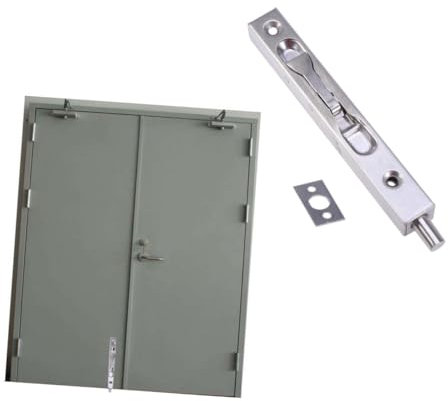 jojofuny Edelstahl Sicherheits Türriegel Türbolzen Anti-diebstahl Schloss Riegel Flächenbündig Feuerfest Edelstahl Riegelschloss Für Haus Und Büro