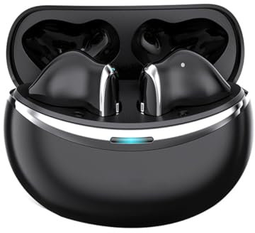 ESSONIO Kopfhörer Kabellos Bluetooth 5.3 ENC Headset Low Latency Gaming Headset,TWS Stereo Wireless Headset Noise Cancelling Gaming Earbuds mit Mikrofon, RIPX5 Wasser und Schweiß Resistent,Schwarz