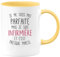 quotedazur - Mug Cadeau Infirmière - Je Ne Suis Pas Parfaite Mais Je Suis Infirmière - Tasse Cadeau Infirmière Femme - Jaune/Céramique