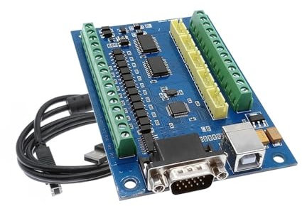 HUAYONGSS Tarjeta de Control de Movimiento Lineal USB CNC 5 100 KHz 12-24 V STB5100 Placa de conexión for Controlador de fresadora de Grabado