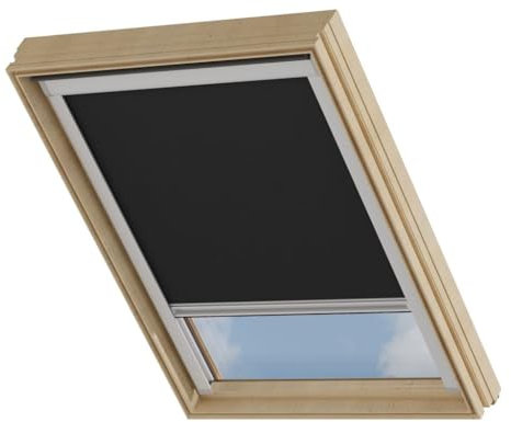 Cocoon Verdunklungsrollo CK02 - Thermo Rollo Verdunkelung - Dachfenster Verdunkelung - Schwarz