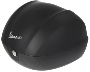 PIAGGIO Topcase original 32 Liter für Vespa Sprint, Primavera 50 125 CCM ab Baujahr 2022 euro5 (schwarz matt opaco NV 99/C)