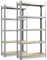 etm Schwerlastregal 2-er Pack 180 x 90 x 40 cm verzinkt | Steckregal, Lagerregal, Standregal, Stecksystem ohne Werkzeug montierbar (Lakota, verzinkt)