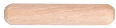 Holzstifte Massivholz M6x40 50 Stück für Möbelmontage | Massivholzkonstruktion, Gewindelose Dübel, Präzise Ausrichtung