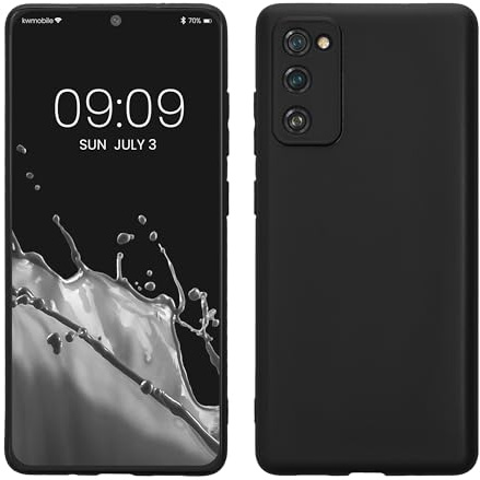 kwmobile Handyhülle für Samsung Galaxy S20 FE Hülle - weiches Handy Silikon Case - Schutzhülle Cover - Schwarz