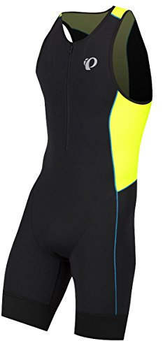 Pearl Izumi Elite Pursuit Tri Suit, Black/Screaming Yellow, Medium