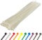 Gocableties - Fascette Plastica Bianche/Trasparenti - 300 mm x 3,6 mm - 100 Pezzi - UV-beständiges Set