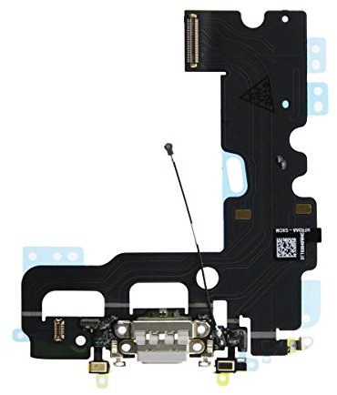 ONLYTECH - Connecteur de Charge pour iPhone 7 Gris - Nappe Interne Comprenant Le connecteur de Charge, Le Micro et l'antenne GSM - Compatible Apple