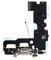 OnlyTech - Presa di ricarica Dock connettore con antenna flex, microfono e connettore di ricarica compatible con iPhone 7 Grigio