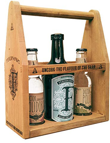 FERDINAND'S Werkzeugkiste „S‘ 1x Saar Dry Gin 50 cl + je 1 Fl Dr Polidori Dry + Cucumber Tonic Water Spirituose, (1 x 500 ml / 2 x 200 ml)