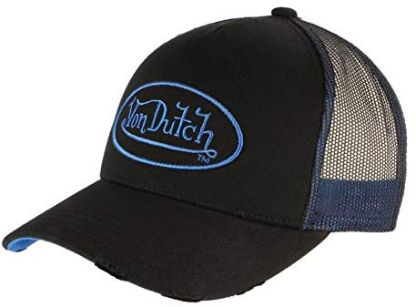 Von Dutch - Herren Baseball Cap Neo Blau / Schwarz Gr. Einheitsgröße, blau