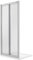 Porte de Douche 70CM H198 Verre Opaque Ouverture Saloon 2 Parois Pivotantes mod. West