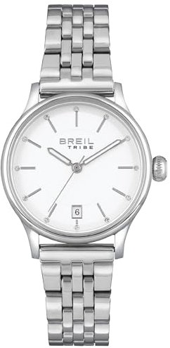 Breil Orologio EW0495 DONNA CLASSY quadrante MONO-COLORE BIANCO movimento SOLO TEMPO - 3 LANCETTE QUARZO e BRACCIALE ACCIAIO ARGENTO
