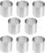 Cabilock 8 Pièces Moules à Gâteau Rond En Acier Inoxydable, Cercle à Pâtisserie 5cm, Emporte-Pièce Pour Mousse, Biscuits, Desserts, Outils De Cuisson DIY