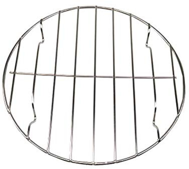 Runder Edelstahl Grillrost 22Cm - Perfekt Für BBQ Pizza Und Gemüse Spülmaschinenfest Ideal Für Fleisch Und Fisch