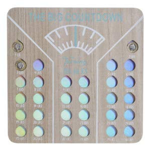 Motivational Fitness Progress Tracker Weight Loss Journey Reward Board, Reward Yourself with £1 For Every 1LB You Loose. Includes sticky dots to keep money in place.