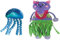 KONG Tropics Hula Katzenspielzeug (Hula Cat & Qualle), 2 Stück