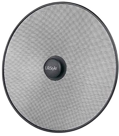 Tapa antisalpicaduras para sartén con malla antiadherente, metal, asa de plástico, pantalla, protector contra grasa, aceites, 29 cm