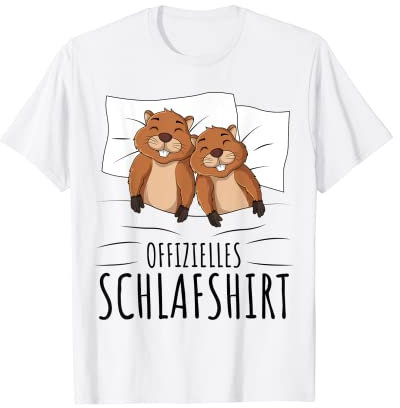 Biber Offizielles Schlafshirt T-Shirt