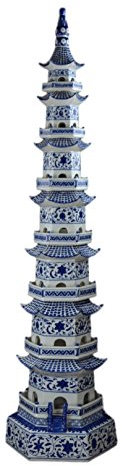 Generic 47 Klassische Blaue und weiße Porzellanpagode, Jingdezhen