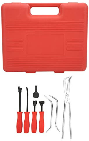 8PCS Drum Brake Puller Tool Kit, Universal-Trommelbremsen-Einstellwerkzeug 45 Stahl-Oxidations-Chromat-Beschichtung mit Aufbewahrungsbox