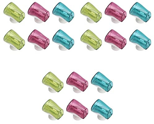 Cabilock 3 Sets Badezimmer-Accessoires Tassen-zahnbürsten-abdeckkappen Für Die Wandmontage Robustes Material 6 Stück X 3