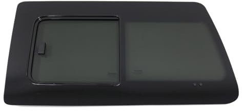 Seitenfenster Schiebefenster Kompatibel mit VW T4 Transporter 1990-2003 Hinten Links L1 Schwarz