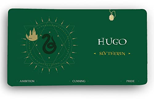 LolaPix Slytherin-Mauspad. Personalisierte Matte. XXL Schreibtischunterlage. 600 * 350 * 2mm rutschfeste Gummibasis. Gaming-Mauspad. Slytherin