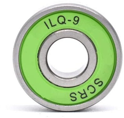 ZAAHH Kugellager ILQ-9 608 RS Inline Rollschuh Radlager ABEC9 608RS Skateboard Kugellager für Roller Longboards 8 x 22 x 7 mm (Farbe: Vert, Größe: 10 Stück)