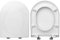HYDRO HOME WC-Sitz, kompatibel mit Link Flaminia, Thermoplast, mit verstellbaren Scharnieren, Befestigung von oben, weiß Made in Italy (klassischer Verschluss)