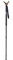 Tiendas LGP – JKR, Bastón de Caza Negro de 3 tramos, Extensible, Aluminio, con Horquilla de Asta de Ciervo, Medida máxima 190 cm. 2519C