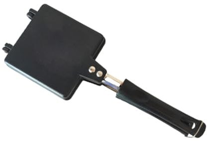 Satre Online and Marketing Non Stick 4 Cut Aluminium Gas Toaster,Sandwich Maker, Grilled Sandwich - Black