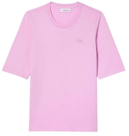 Lacoste - T-Shirt Manches ¾ - Femme (36 FR) (Rose)