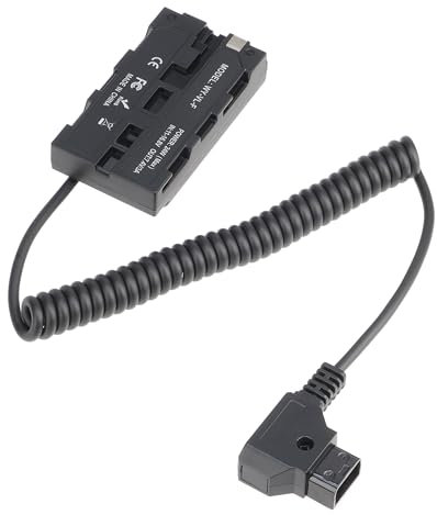 FocusFoto D-Tap Connector to NP-F550 Full Decoded Dummy Battery Adapter Cable for Sony NP-F970 NP-F570 NP-F750 NP-F770 F960 to Power Camera Field Monitor Video LED Light Z-CAM DSLR Mirrorless Camera