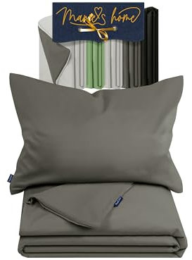 Marie´s Home Kinderbett Bezug 2-teiliges Set 100 x 135 und 40 x 60cm 1613.2353, anthrazit