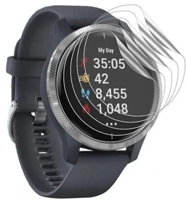 Renwox 5pcs film d'Hydrogel Protecteur d'écran pour Garmin Forerunner 255 Smartwatch Protection d'écran transparente flexible HD TPU [sensibilité du toucher] [pas de bulles]