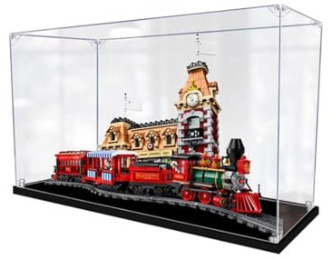 Acrylic display case For Lego 71044 Trains model, dustproof transparent acrylic display case, storage box (model not included) (3mm-31.8 * 12.5 * 18.8 in)