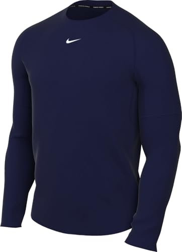 Nike Pro Dri-Fit Fitness Long Sleeve with Tight Fit for Men, Blue Void/White, FB7919-492, XL