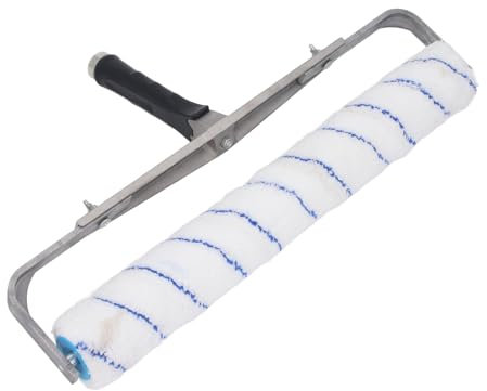 Rouleau à Peinture de 18 Pouces, Grand Rouleau à Peinture Haute efficacité de 1/2 Pouce avec Couverture Rapide, Cadre en Aluminium, Poignée Ergonomique, Compatible avec Toutes
