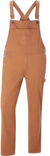 Jan Vanderstorm Herren Latzhose Kearon mit vielen Taschen | Elastikeinsätzen | Baumwoll-Mischung | große Größen L-7XL beige, 2XL (XXL) - 62