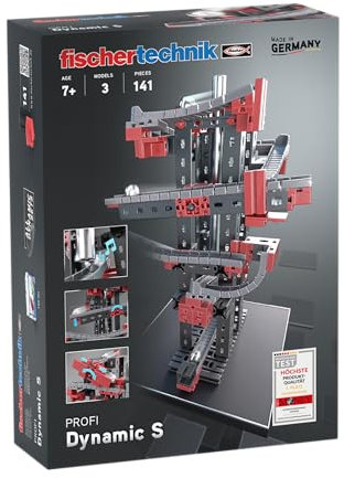 fischertechnik Kugelbahn Dynamic S 541879 – Konstruktionsspielzeug, Murmelbahn für Kinder ab 7 Jahren, Silber
