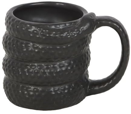 Something Different Wholesale Coiled Black Snake Mug - 500ml Capacity, Striking & Mysterious Design, Microwave Safe, Hand Wash Only