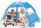 Tienda de Playa Pop Up para 3-4 Personas, Tienda de Campaña Automática para Playa con Protección Solar y Protección,Tienda Playa Portátil Ligera, Pop-up Beach Tent para Vacación Parque Familia Bebé
