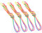 DIKACA 4pcs Rainbow Cradle String Interactive Finger Rope Toys for Boy Girl Fun Party Game Educational Plaything Birthday Holiday Present